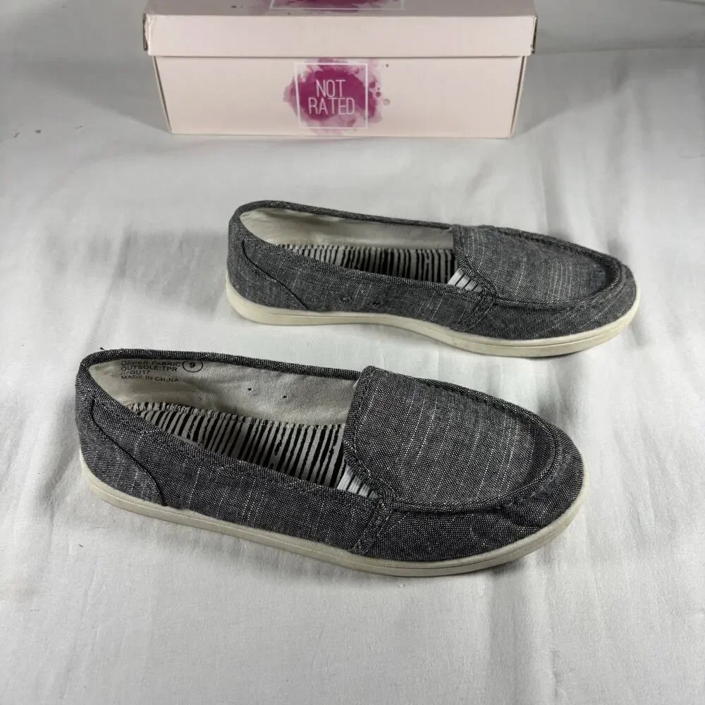 Not Rated Gray Slip On Shoes Size 9 Women’s